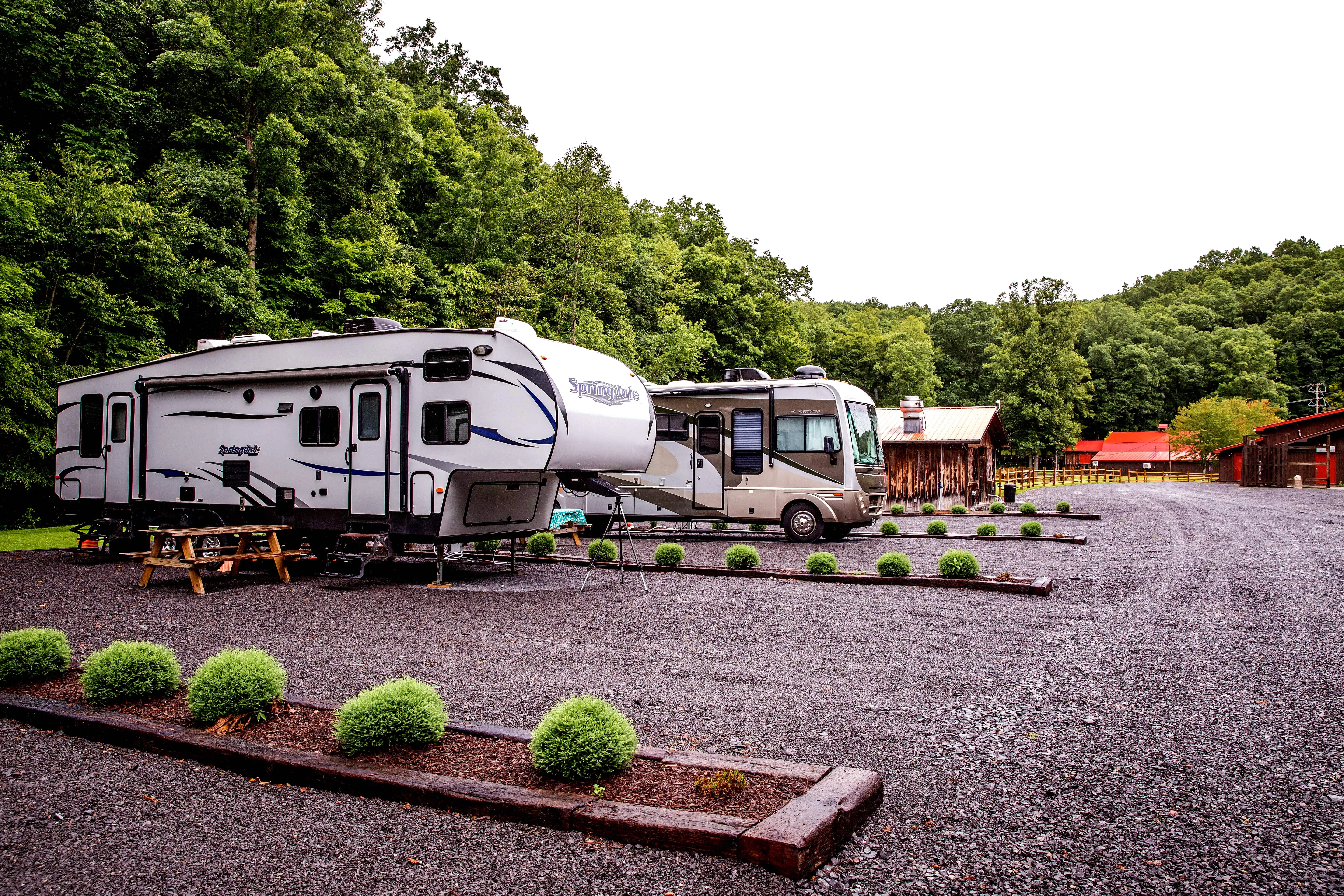 RV sites at The Outpost