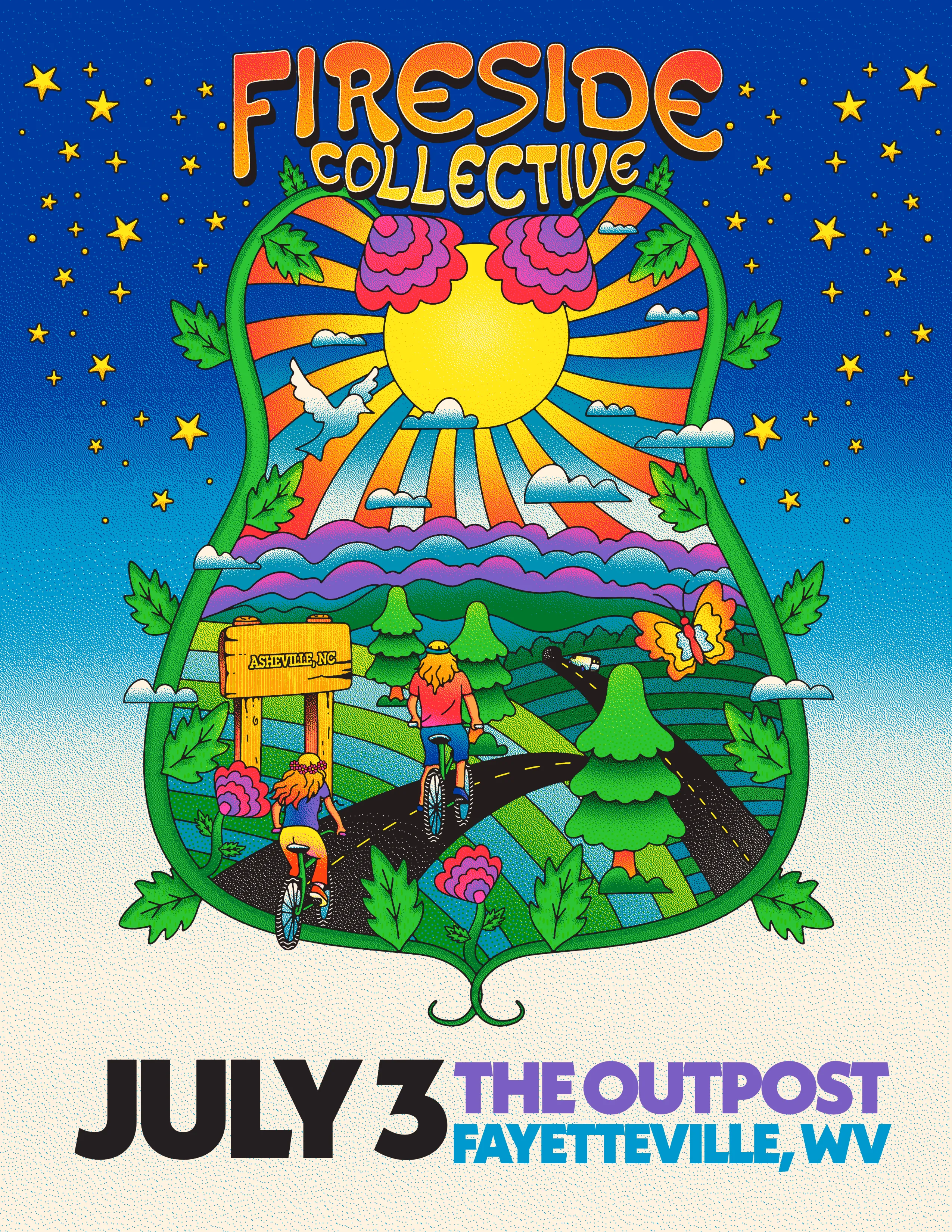 Event poster for Fireside Collective