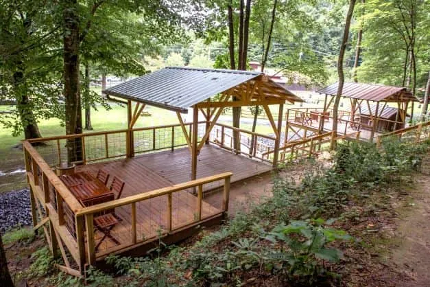 Tent camping platforms