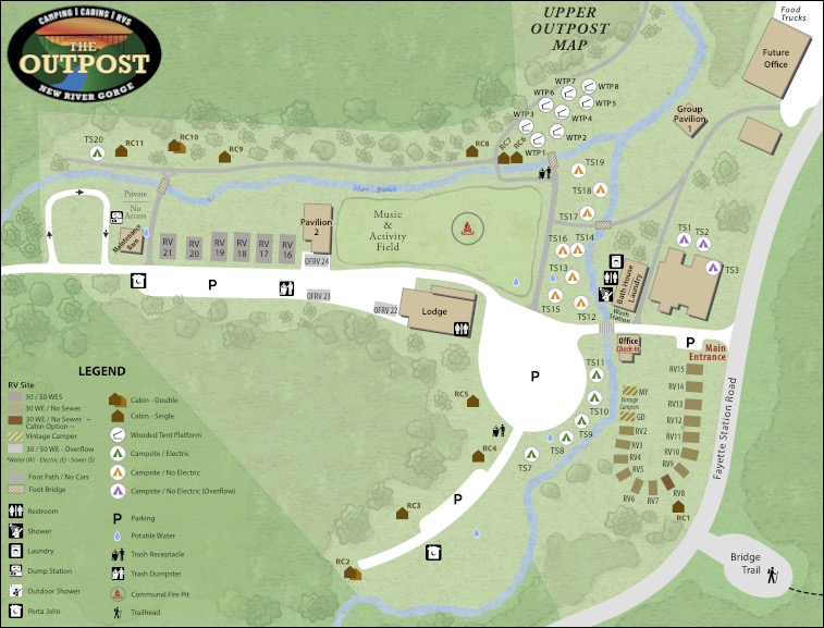 The Outpost - Campground Map
