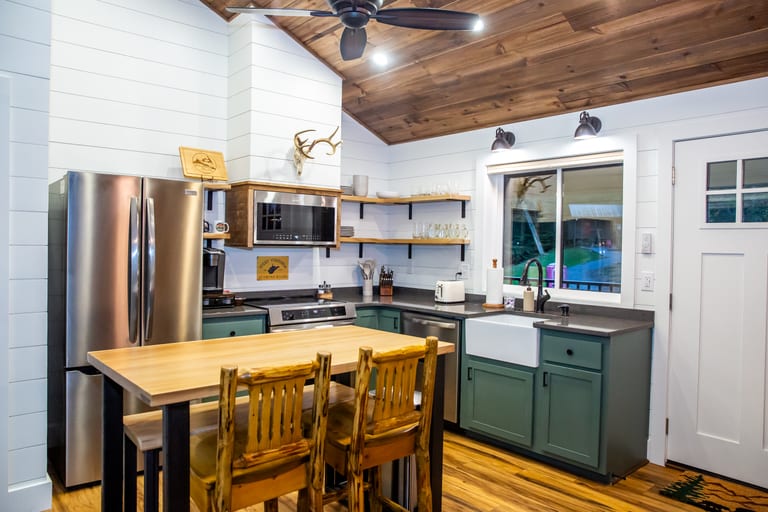 Take Me Home Kitchen – A Mountain Retreat Creekside Cabin